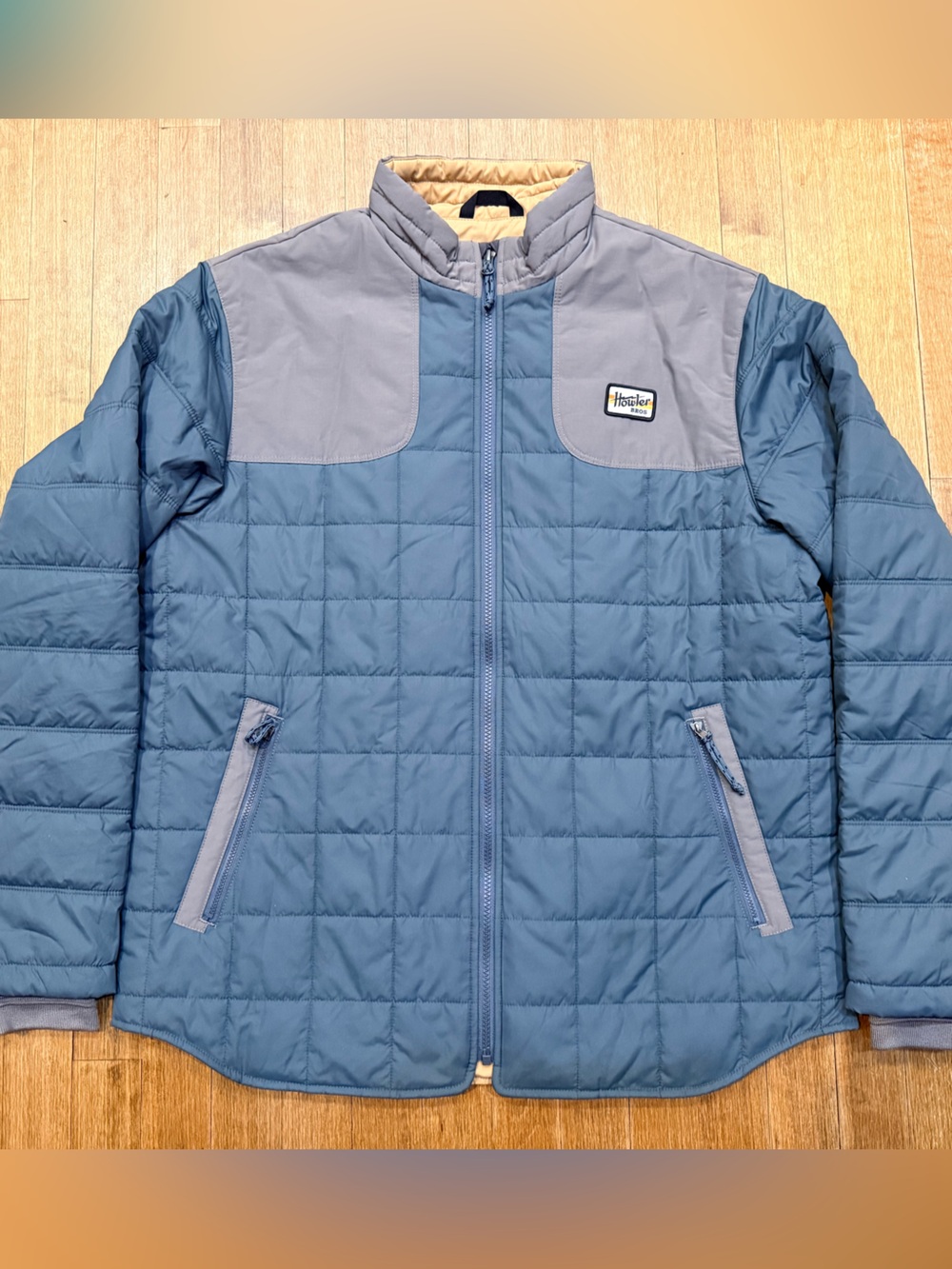 Howler Brothers Blue Quilted Puffer Jacket for Kids